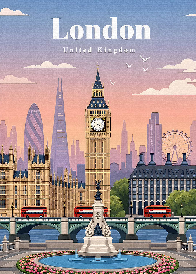London Skyline with Big Ben