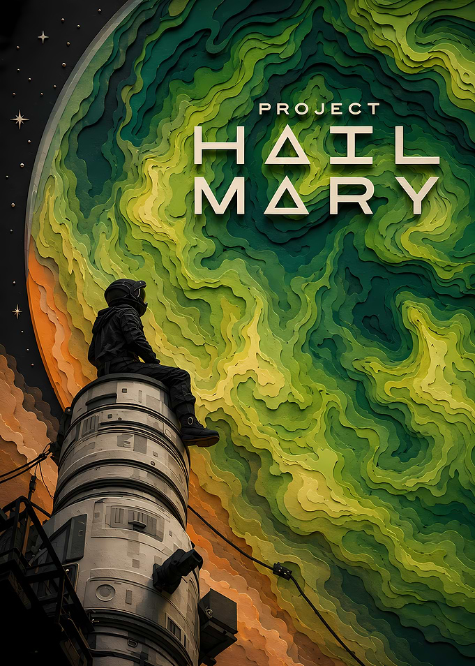 Project Hail Mary Astronaut on Space Station