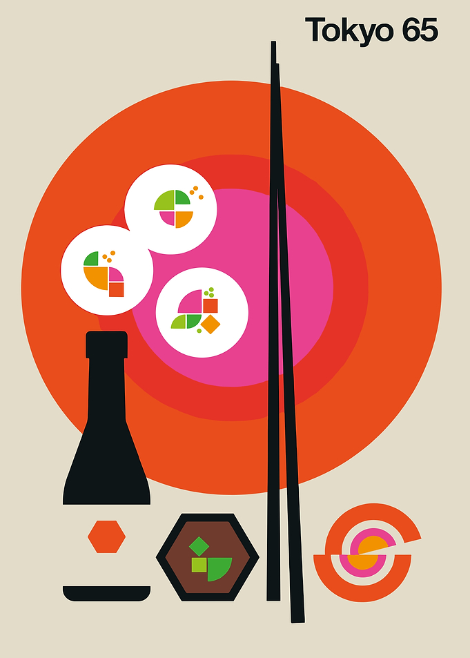 Tokyo 65 Japanese Food Poster