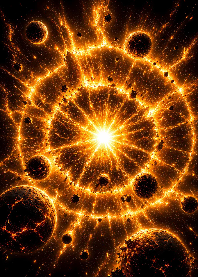 Cosmic Explosion with Planets