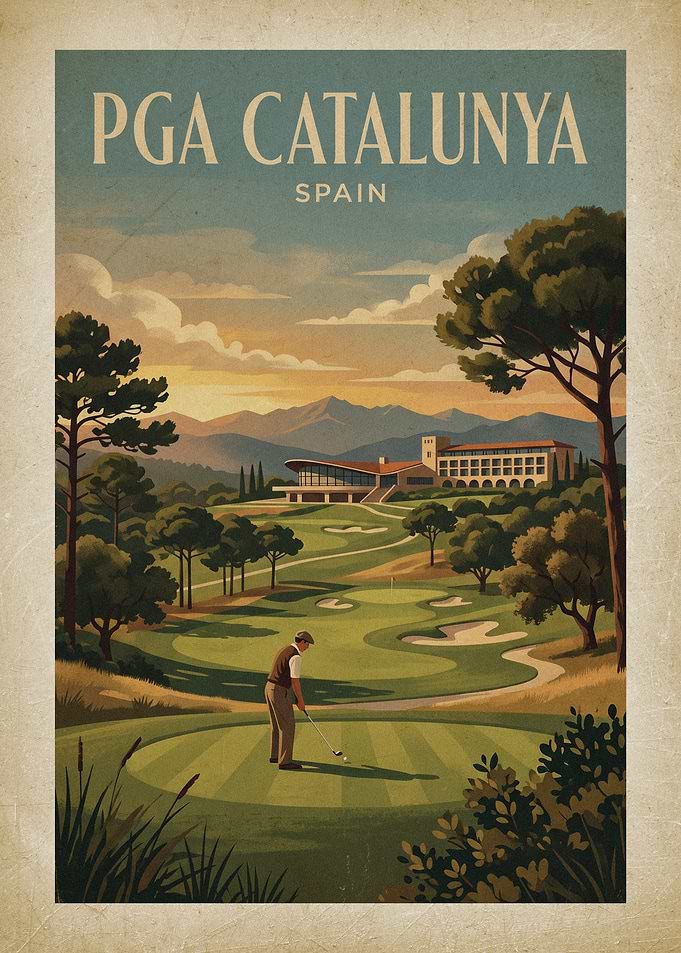 PGA Catalunya Golf Poster
