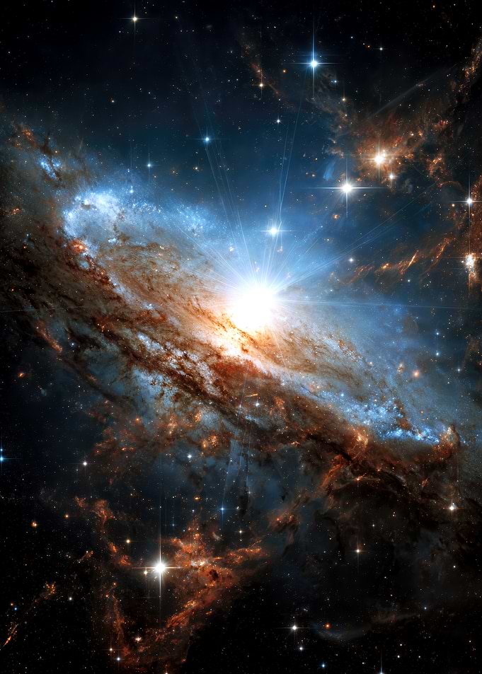 Galaxy with bright starburst
