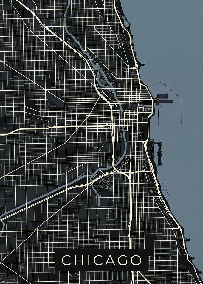 Chicago Map Art