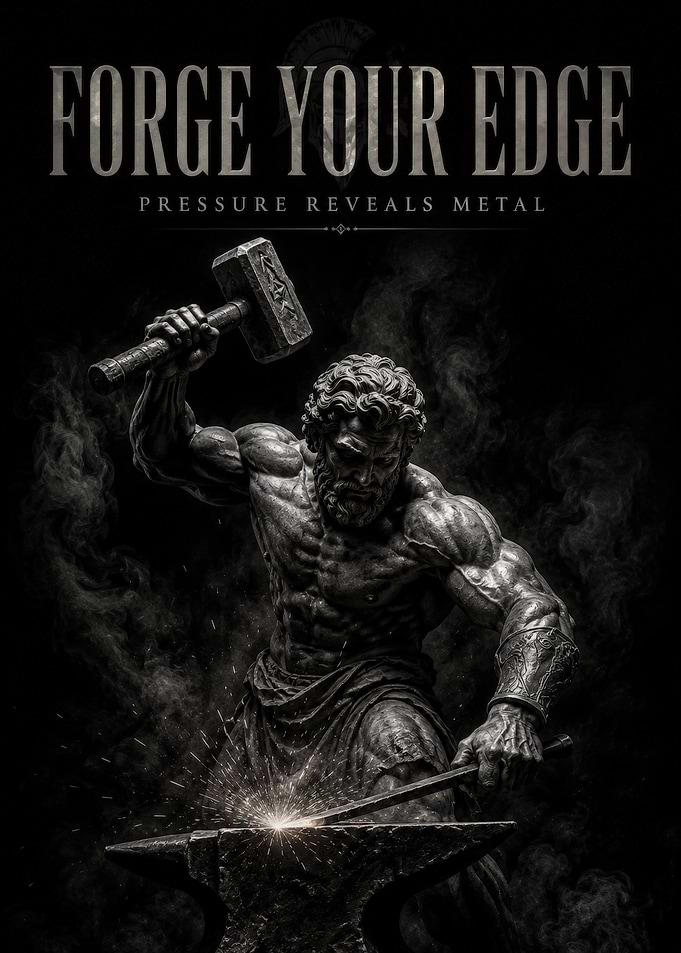 Forge Your Edge Blacksmith Statue