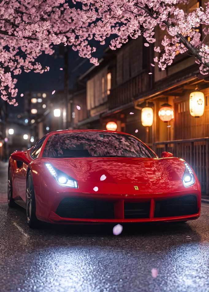 Ferrari 488 GTB on a Japanese Street