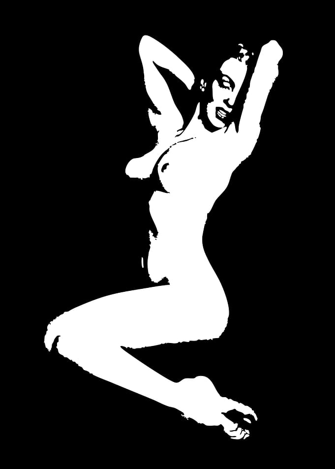 Stylized Nude Woman Posing