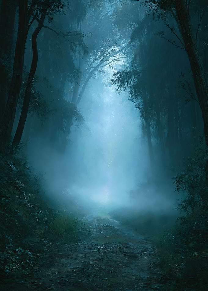 Misty Forest Path
