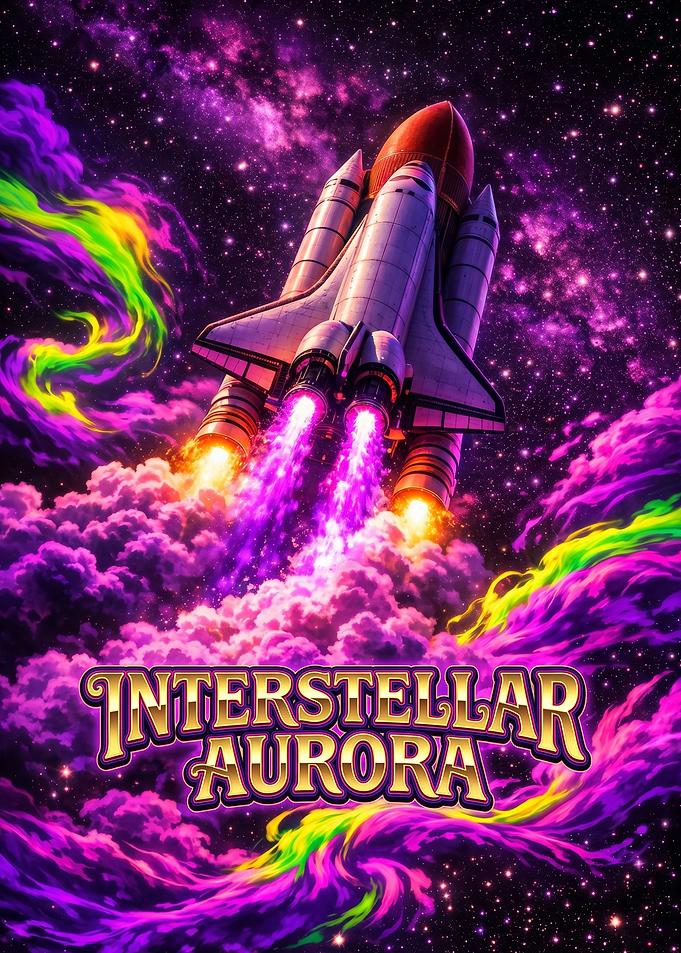 Interstellar Aurora Space Shuttle