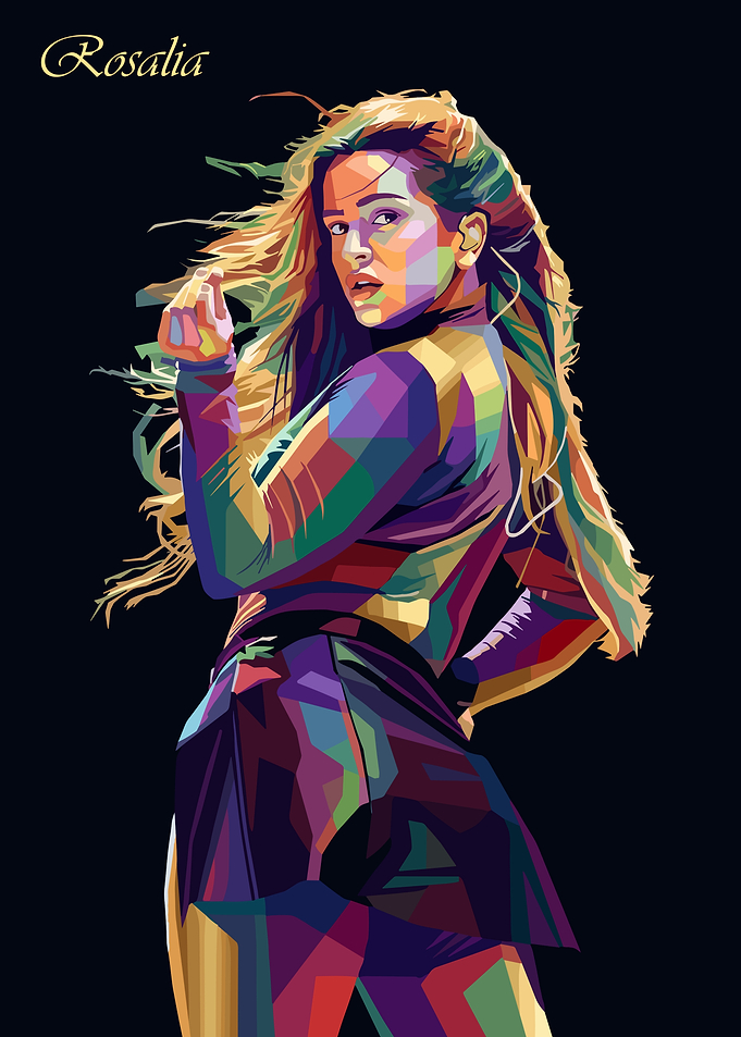 Rosalia Pop Art Portrait