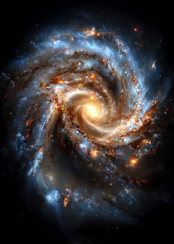 Vibrant Spiral Galaxy