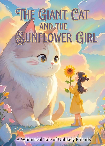 The Giant Cat and the Sunflower Girl
