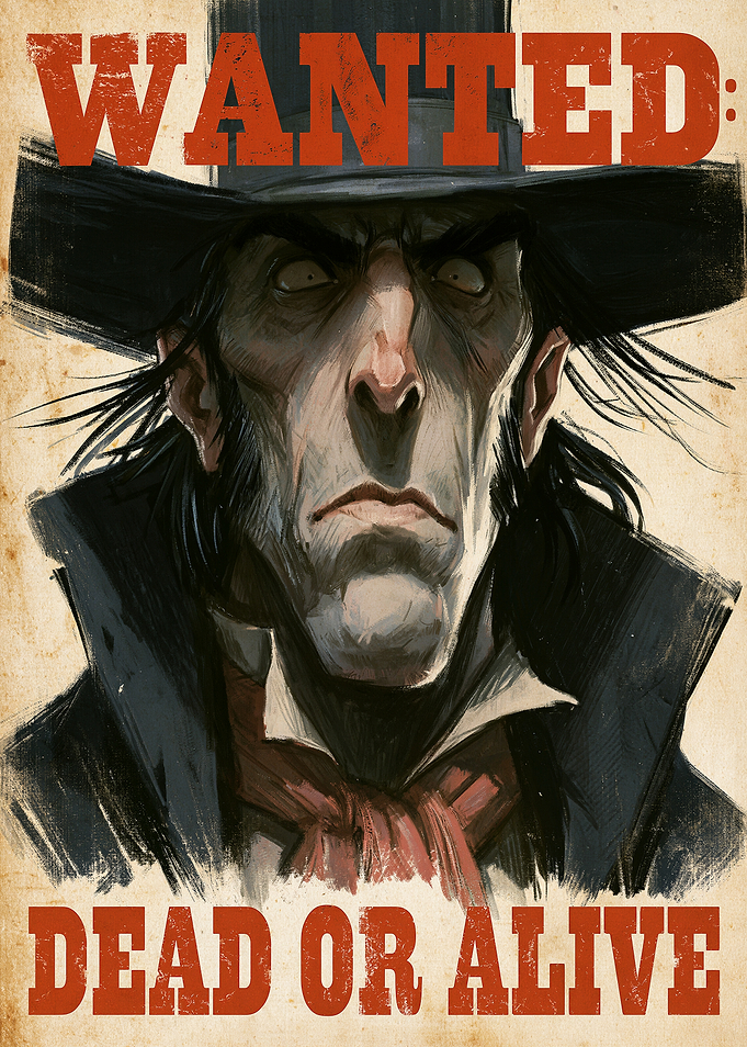 Wanted Dead or Alive Poster