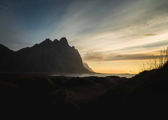 Vestrahorn Sunrise Through the Dunes