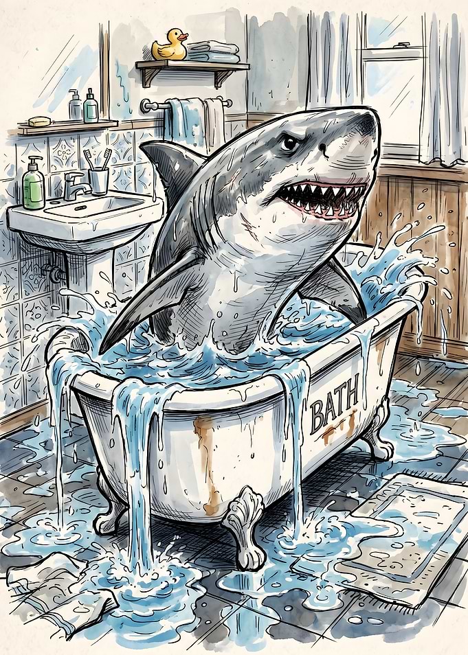 Shark in a Bathtub