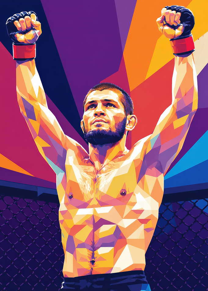 Khabib Nurmagomedov Pop Art
