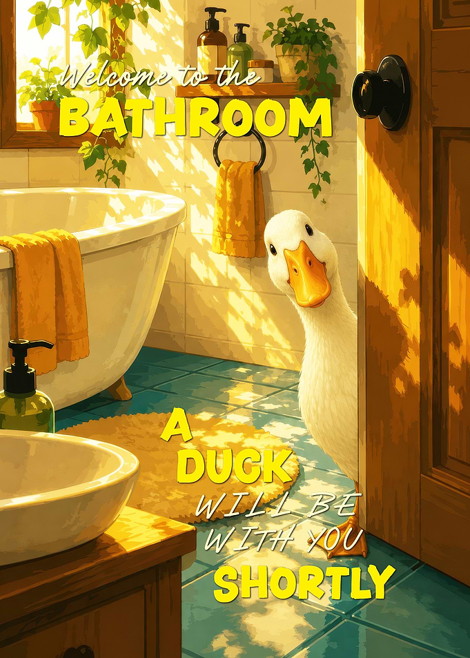 Duck in the Bathroom