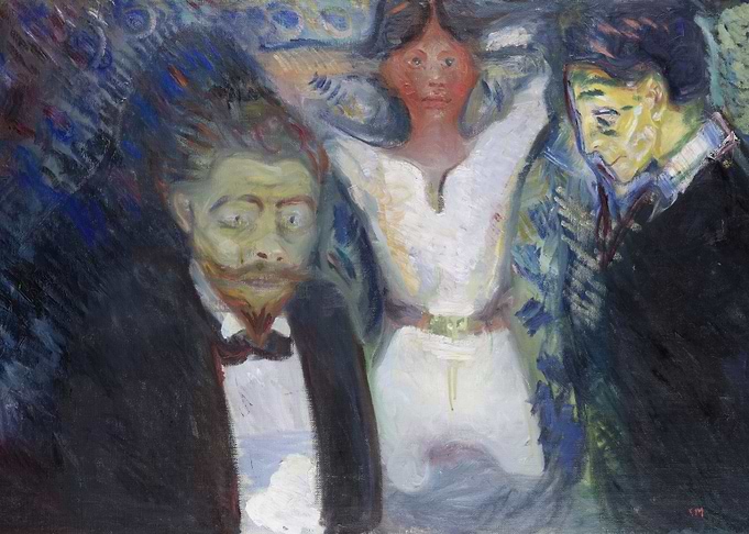 Three Figures in a Dramatic Scene