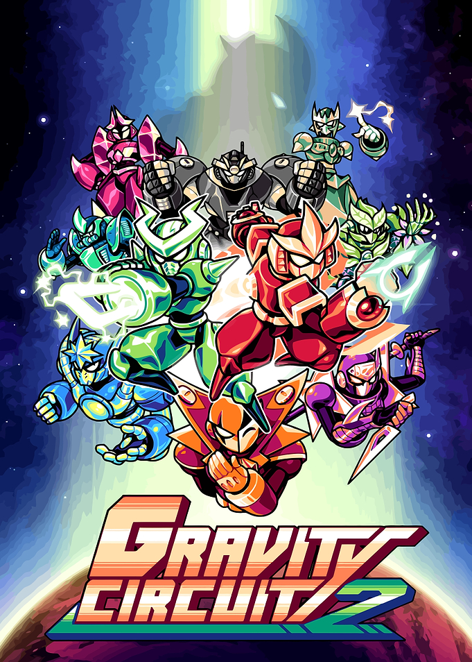 Gravity Circuit Game Art Poster