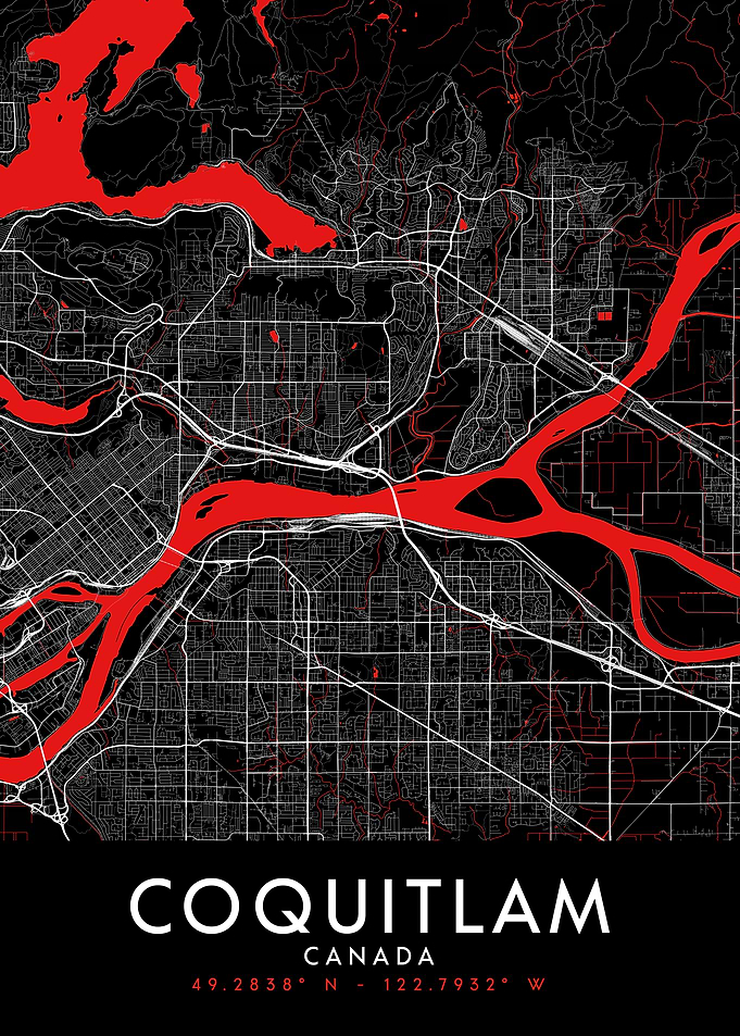 Coquitlam Dark Map
