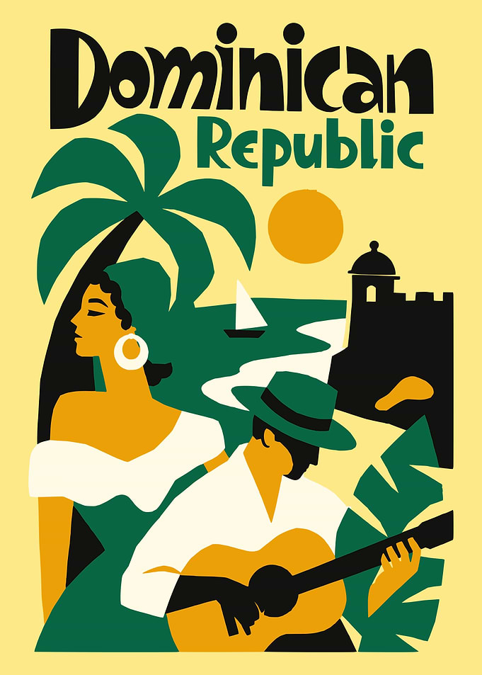 Dominican Republic Travel Poster
