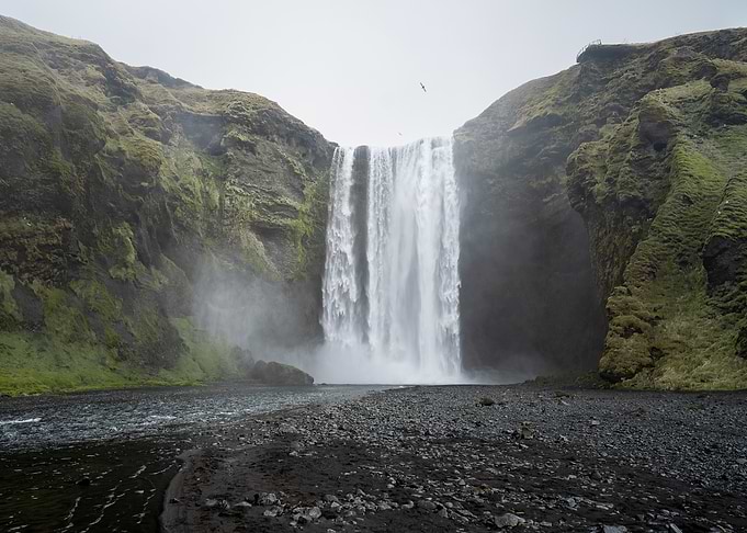 Majestic Skogafoss Waterfall in Iceland