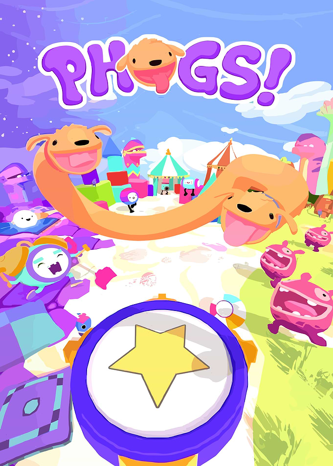 Phogs! Video Game Cover Art