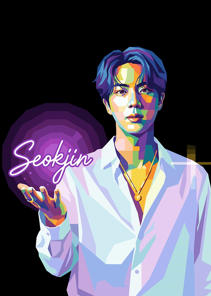Seokjin Pop Art Portrait