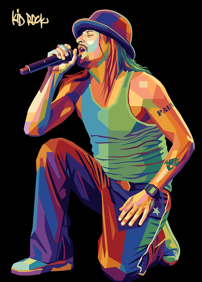 Kid Rock WPAP Portrait