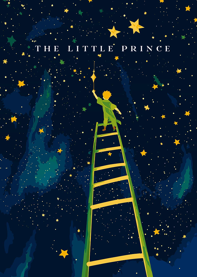 The Little Prince Reaching for Stars