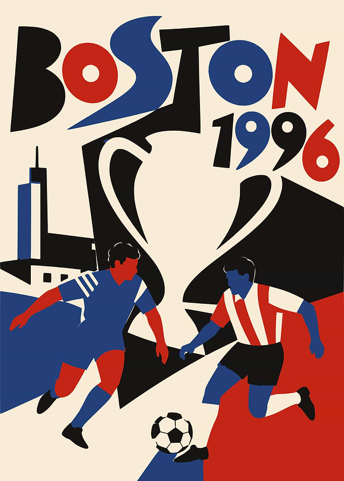 Boston 1996 Soccer Championship Poster