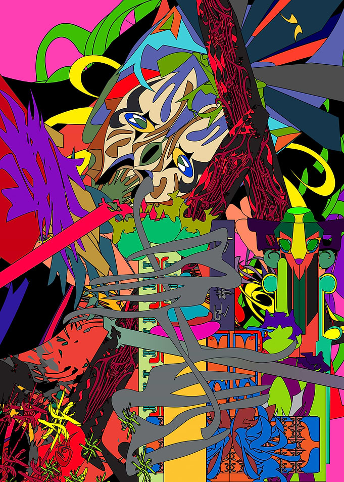 Vibrant Abstract Digital Art