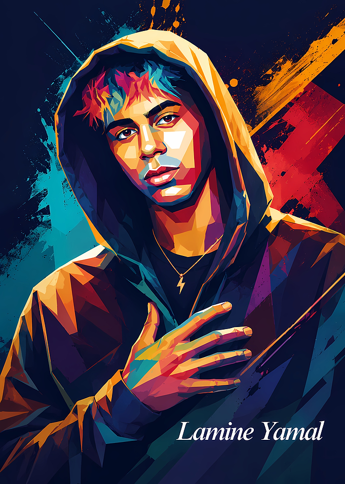 Lamine Yamal Pop Art Portrait