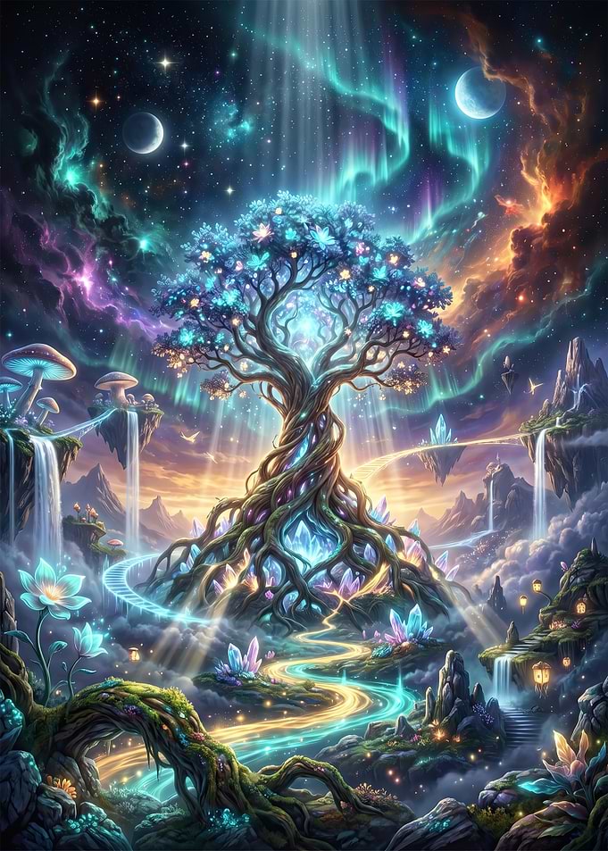 Celestial Tree of Eternal Dreams