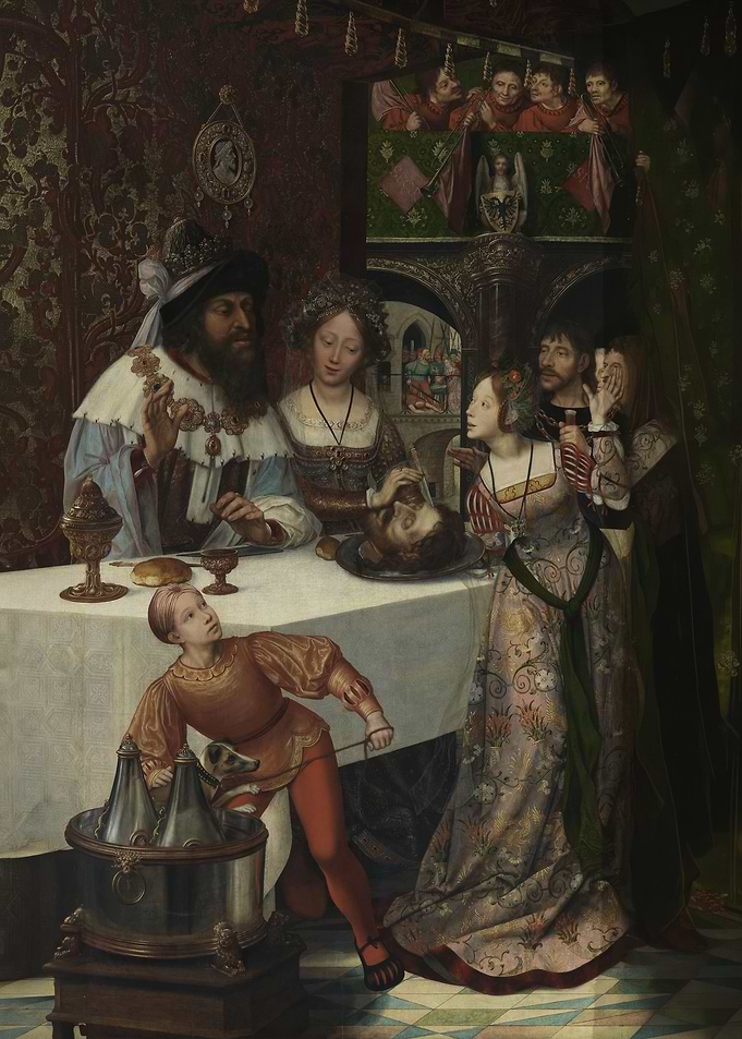Salome presenting John the Baptist's head to Herod