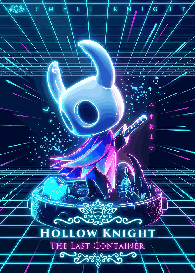 Hollow Knight The Last Container Neon Art