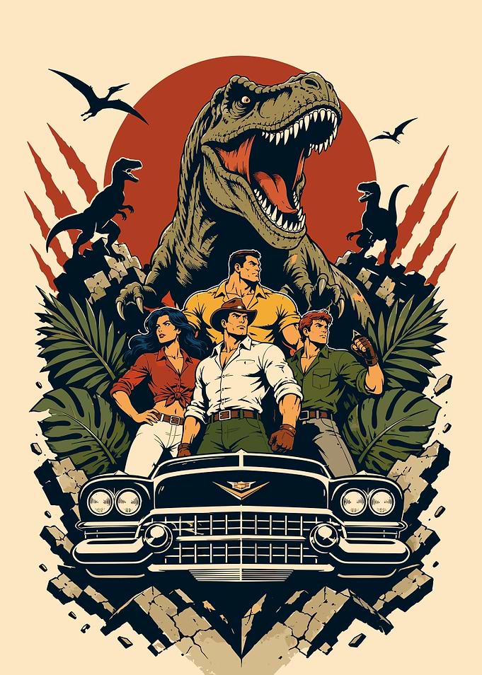 Tyrex Squad Retro Poster