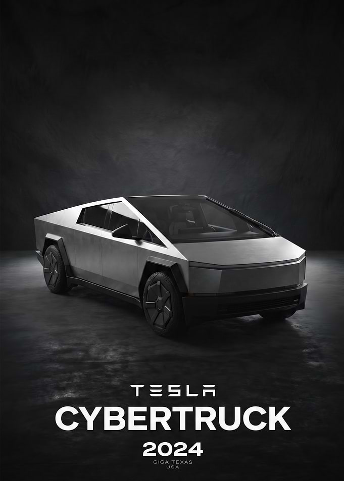 Tesla Cybertruck 2024 Poster