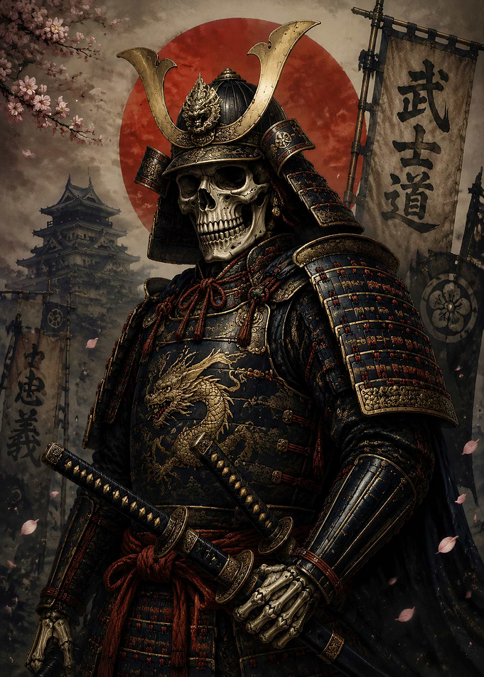 Skeleton Samurai Warrior