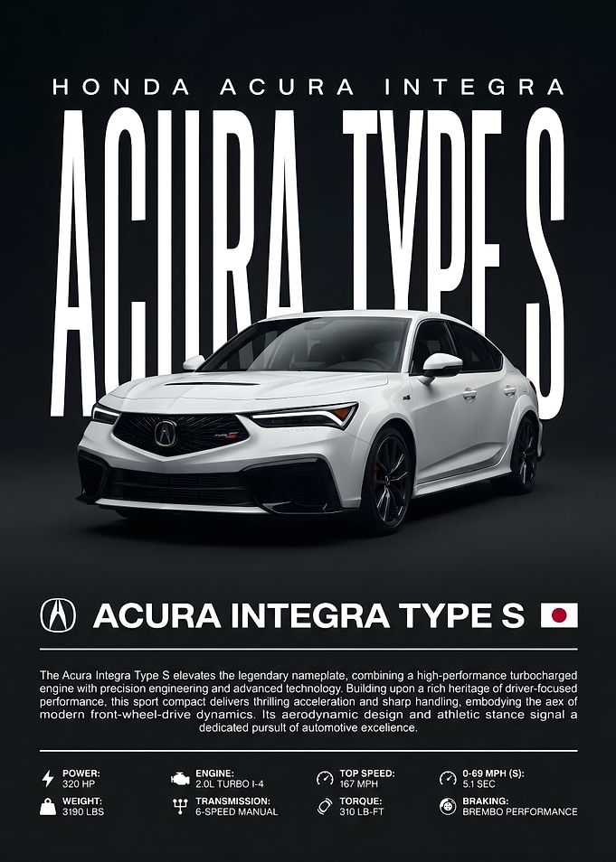 Acura Integra Type S Poster