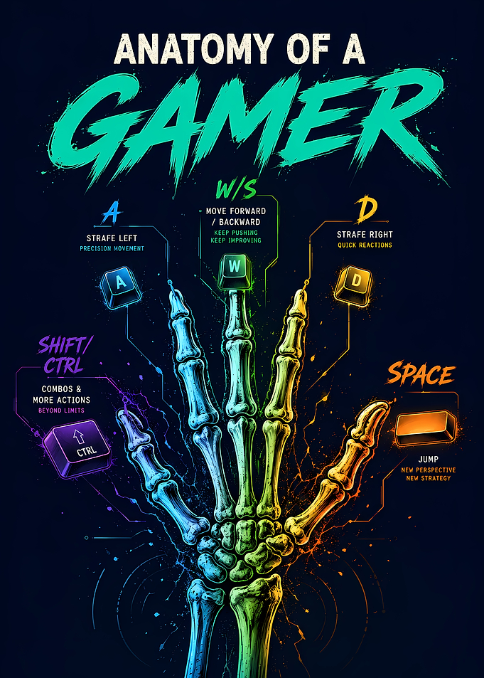 Anatomy of a Gamer Keyboard Hand
