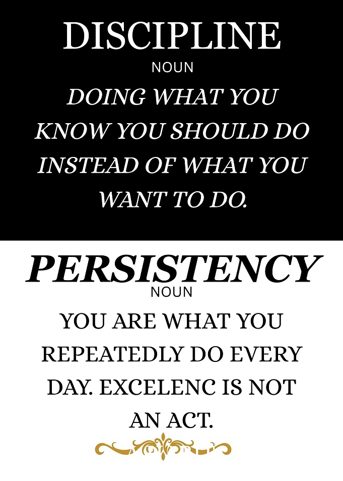 Discipline and Persistency Definitions