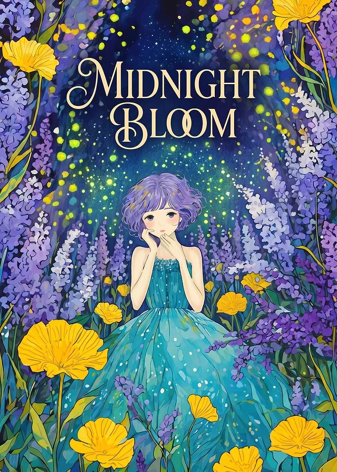 Midnight Bloom Anime Illustration