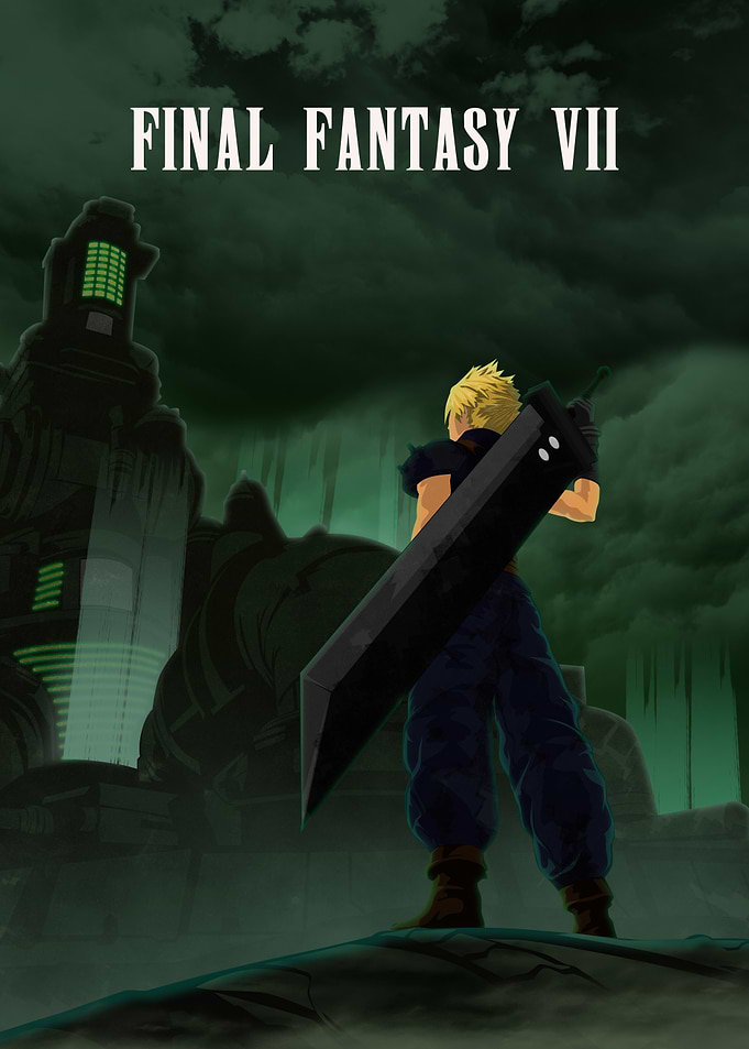 Final Fantasy VII Cloud Strife Poster