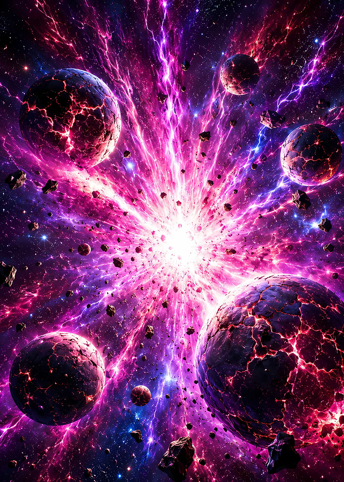 Cosmic Explosion with Planets