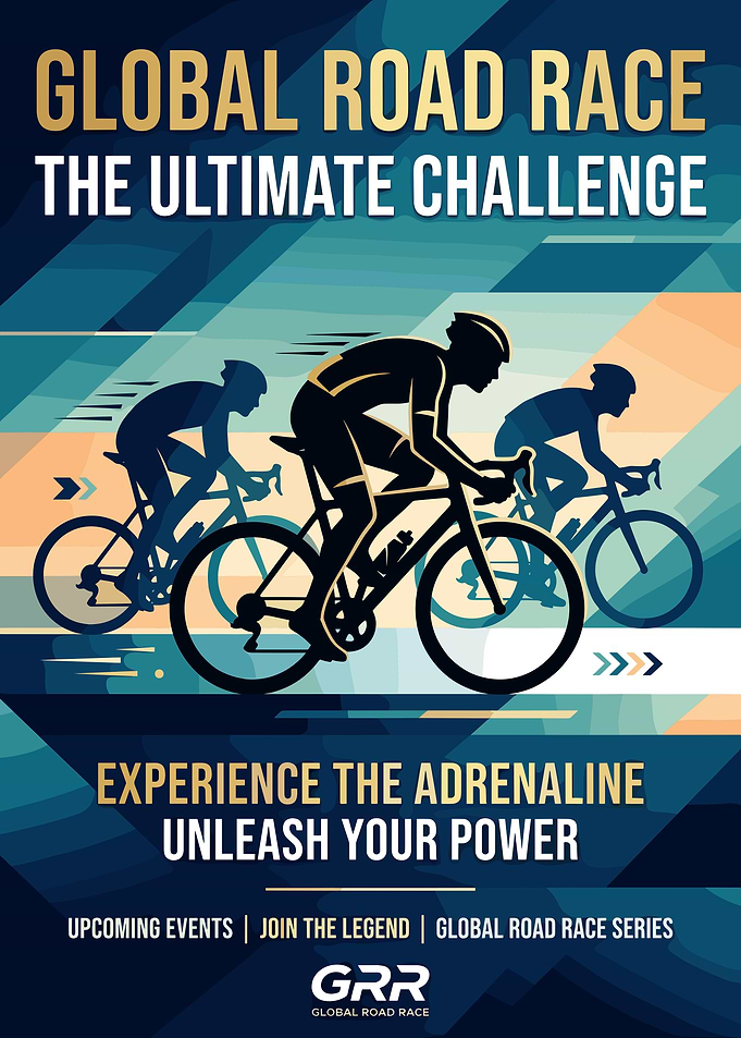 Global Road Race Cycling Poster