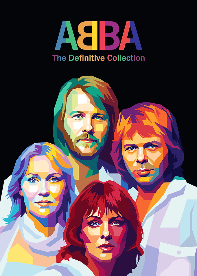 ABBA The Definitive Collection Pop Art