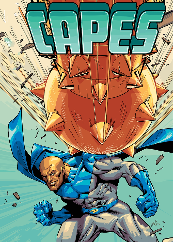 Superhero with Spiked Ball