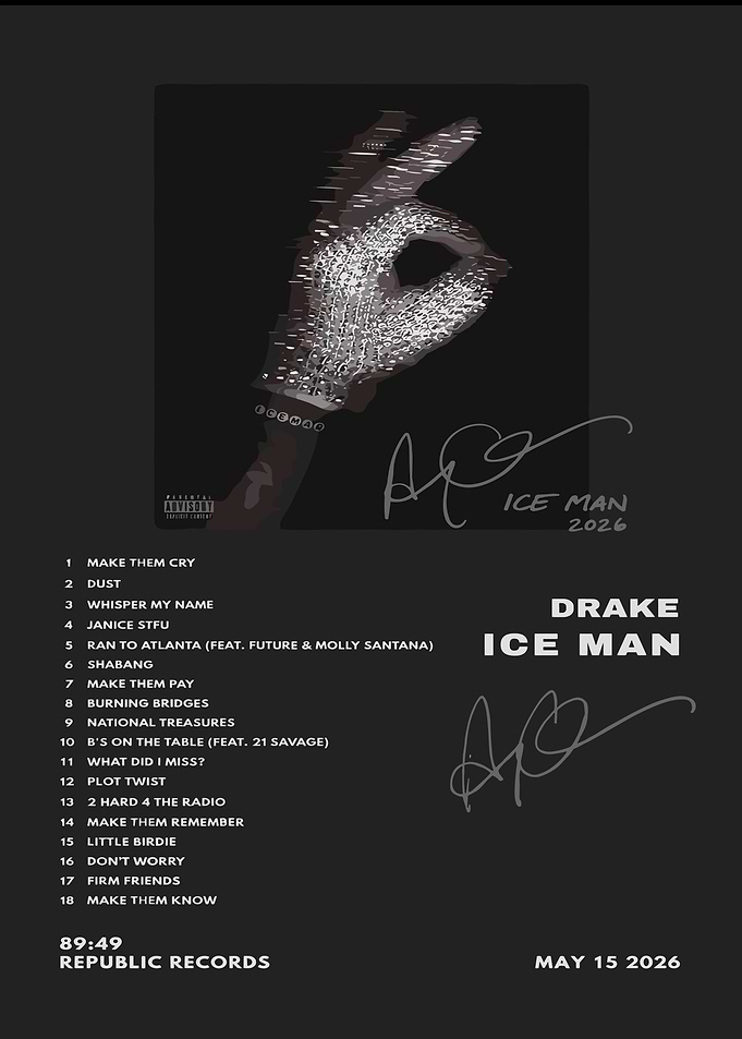 Drake Ice Man Music Album Cover