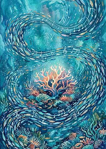 Underwater Symphony of Fish and Coral