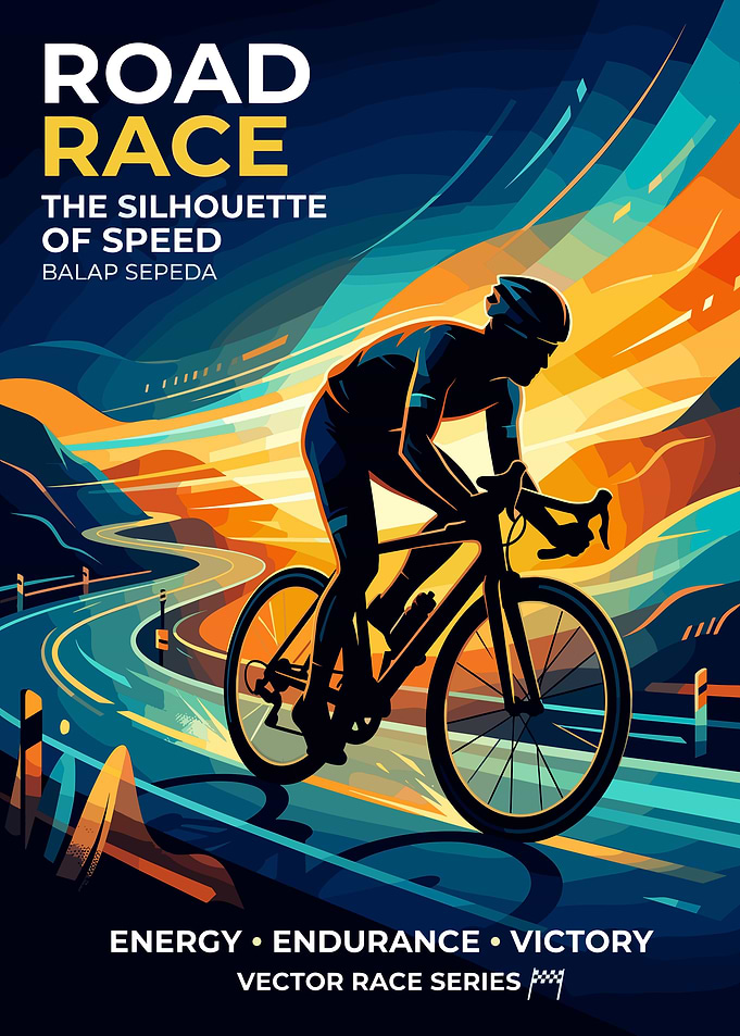 Road Race Silhouette